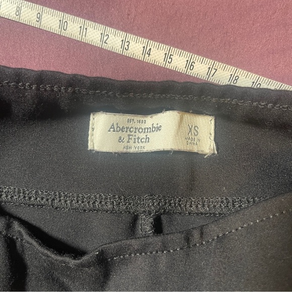 Abercrombie & Fitch Moto Zipper Ponte Leggings Pants Black - Size XS Equestrian - Picture 5 of 6